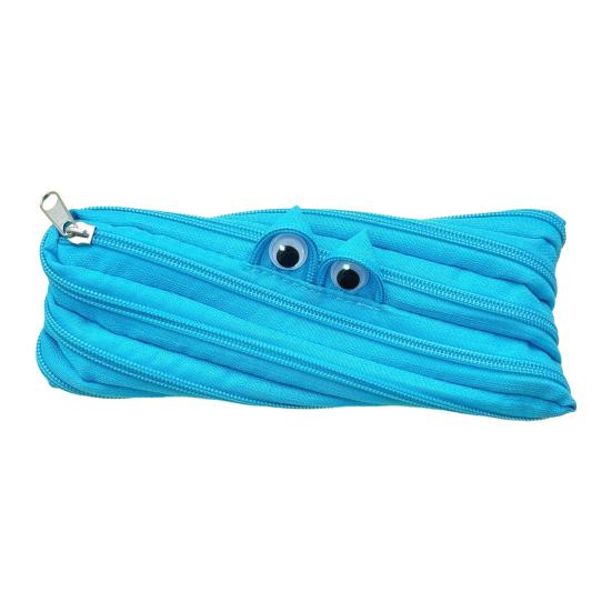 Пенал Многофункциональная сумка для хранения Гладкая молния Большое отверстие Пенал для школы Путешествий Косметики Очков Канцелярский органайзер