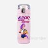 Аниме K-Pop Охотники на демонов Принтованная чашка-термос Портативная из нержавеющей стали 400 мл Бутылка для воды Герметичная Чашка для воды для кемпинга Подарки