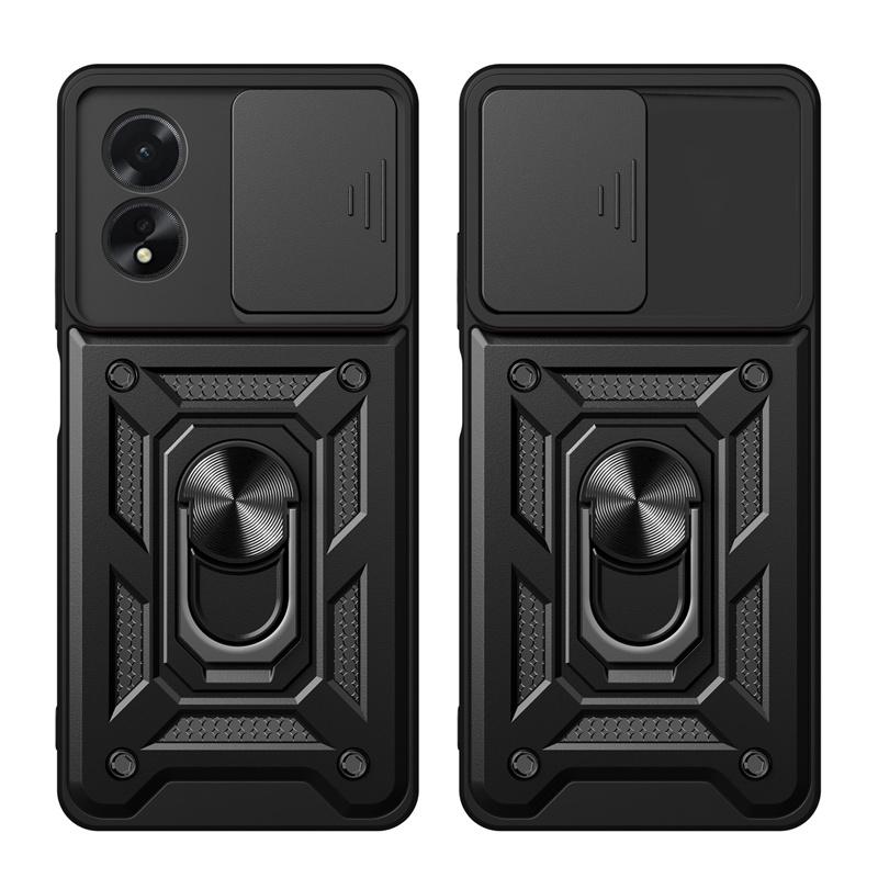 Противоударный бронированный чехол для OPPO A38 A58 A78 4G Магнитный автомобильный держатель Кольцо Чехлы для телефонов для OPPO A78 5G A 38 58 78 Защитная крышка объектива