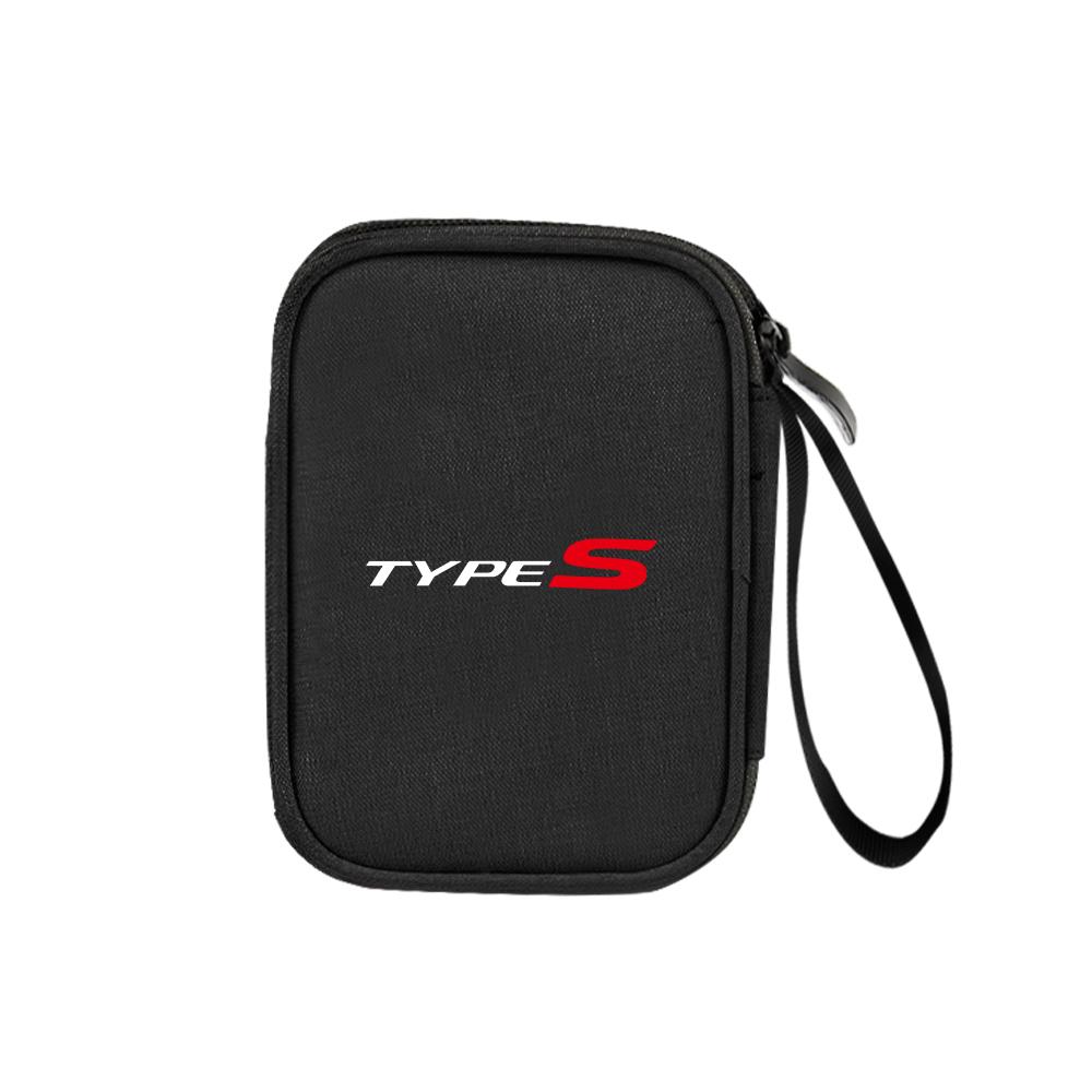 AQW1 Car Digital Supplies Storage Bag Key USB Cable Earphone Organizer Box For Honda Civic Accord Hrv Jazz CR-Z Element Insight MDX