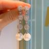 Huamei Jewelry Серьги-гвоздики Жемчуг Простые Французский Ретро Легкая Роскошь Высококачественные Женские