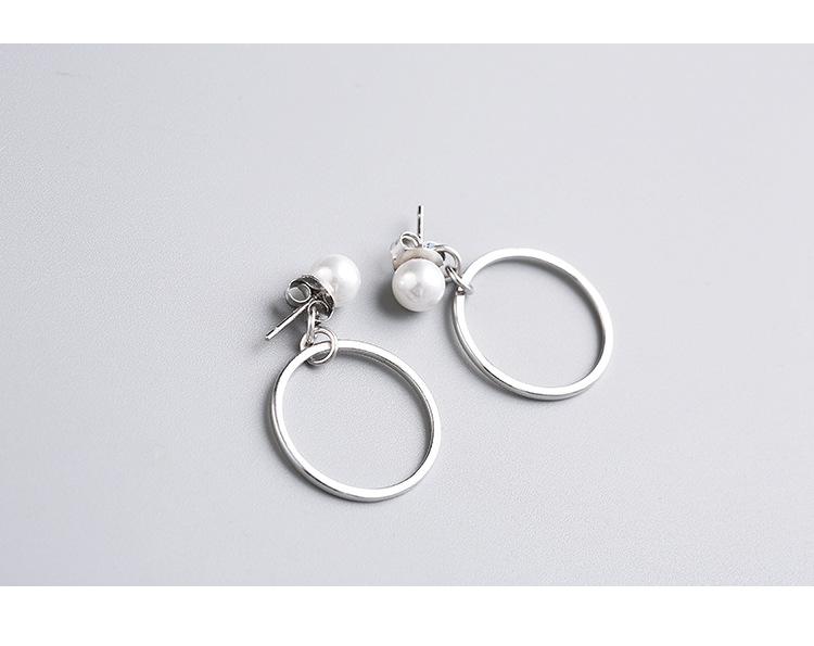 FY-ED617 REETI Silver Plated Round White Pearl Stud Earrings for Women & Children Trendy Elegant Wedding Jewelry Certified