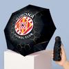 Girona FC Mini 5 Fold Pocket Umbrella Compact Lightweight Anti UV Rain Sun Protection Umbrella Portable Travel Umbrella