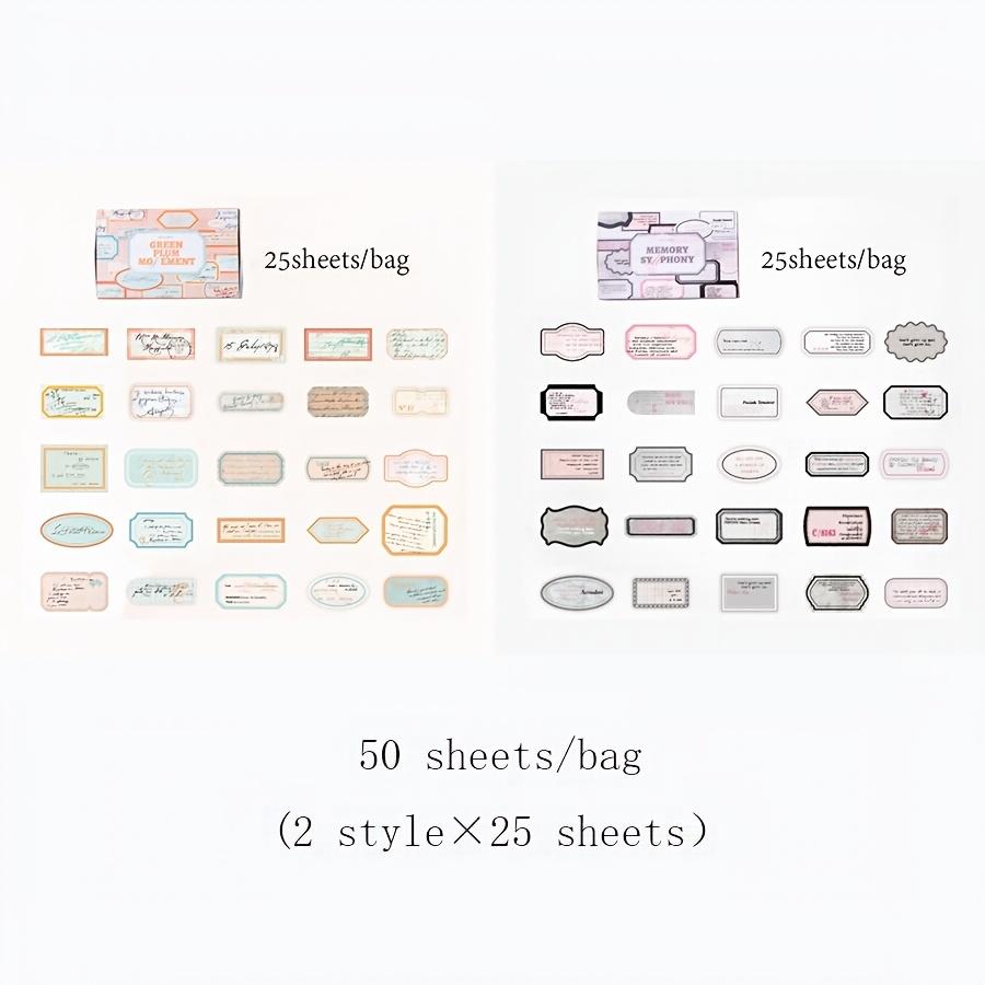 2Pcs Stickers Matchbox Sticky Note Box Kawaii Handmade DIY Collage Stickers for Water Bottles Photo Albums Diary Decoration