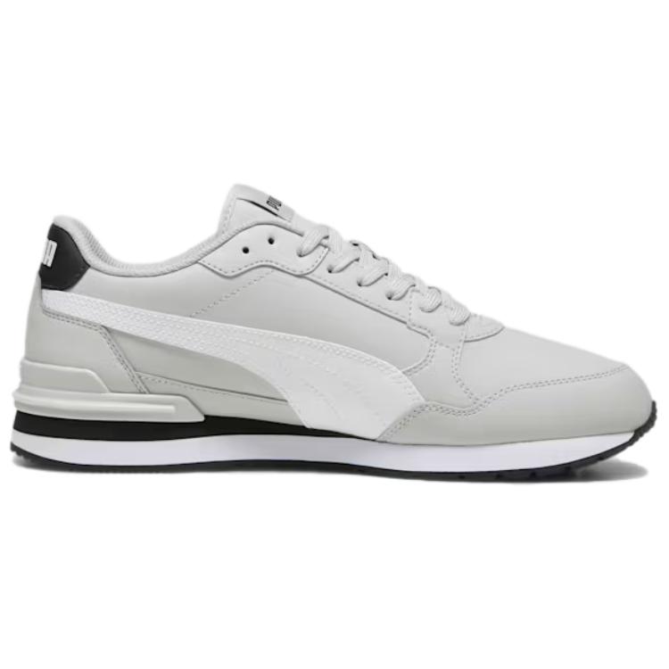 Puma ST Runner v4 Кожаный Крутой Светло-серый Белый Черный Унисекс 399068-10