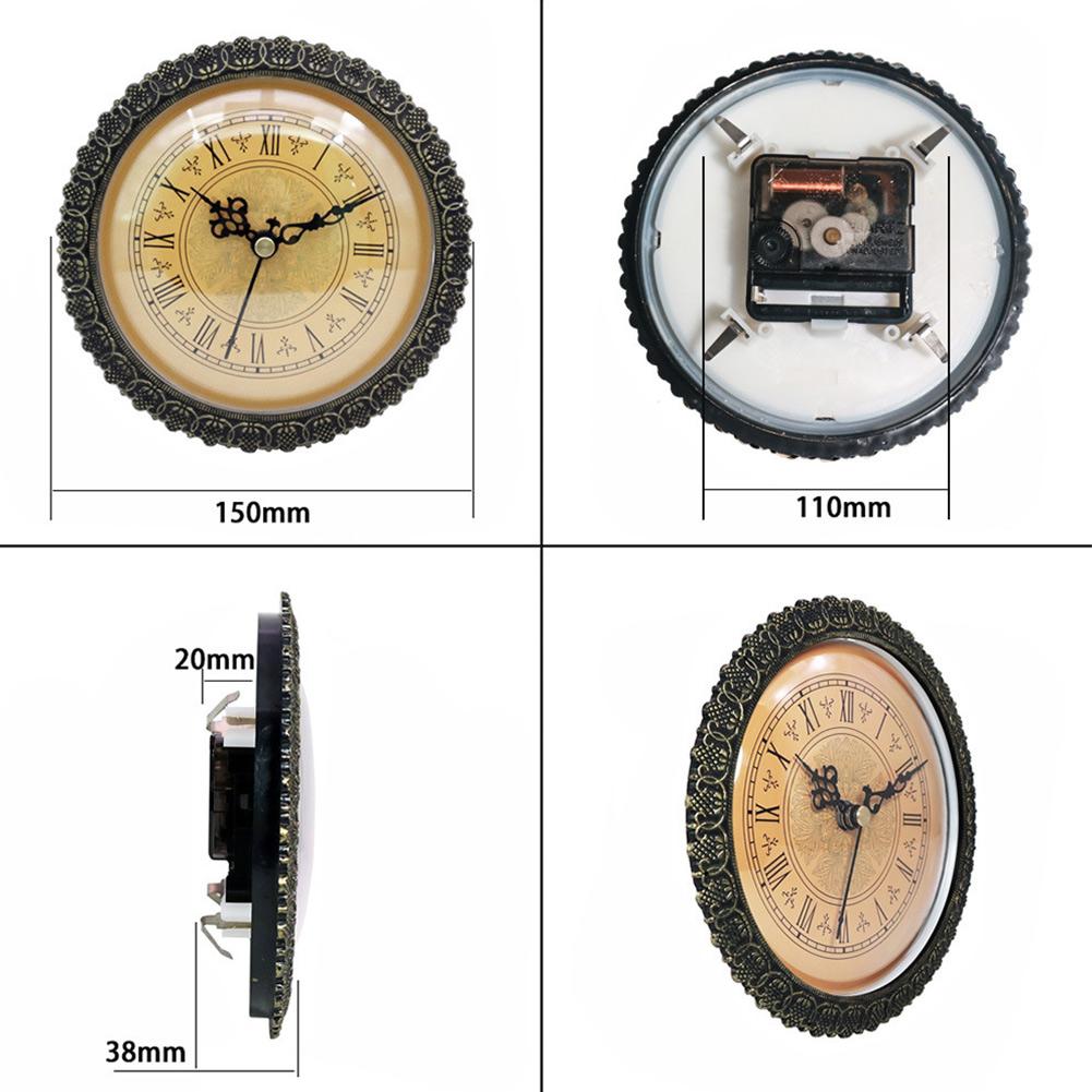 Металлические классические кварцевые часы, механизм с римскими цифрами, украшение для дома