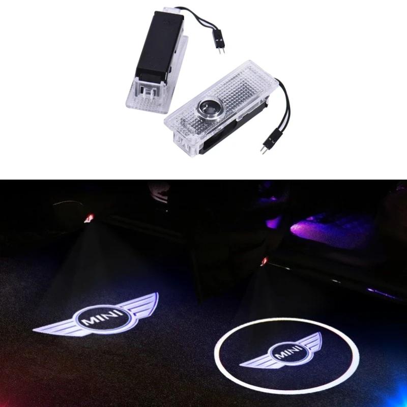 2-4 шт. Светодиодная лампа Countryman Для BMW Mini Cooper R55 R56 R50 R53 R60 F55 F56 Проектор в дверь автомобиля Свет приветствия Автоаксессуары