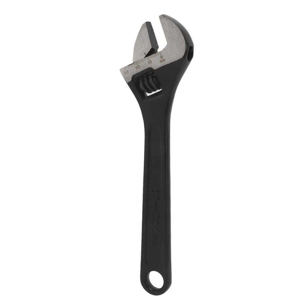 Jaw Adjustable Wrench 45 Steel Larger Knurl Hanging Hole for Professional Home Industrial8in205mm