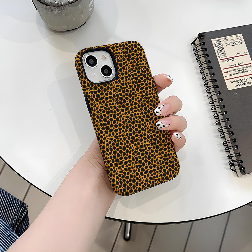 Американский ретро леопардовый принт чехол для iPhone 17 Pro матовый/глянцевый текстурный чехол для мобильного телефона Apple 12 Pro магнитная пленка чехол