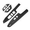 4 Pcs Door Window Control Panel Cover Carbon Fiber Style Window Lifter Decor Replacement for Kia