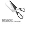 Pizza Scissors with Removable Spatula Stainless Steel Blades Pizza Cutter Shears Multifunctional Kitchen Scissors for Pizza Sandwiches Herbs