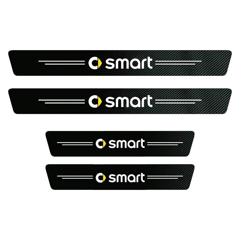 VFO1 1/4/5Pcs Car Door Sill Protector Strip Anti-Scratch Sticker Hubcap For Mercedes Benz AMG GLC GLE CLA GLB W205 W206 W211 GLK W204