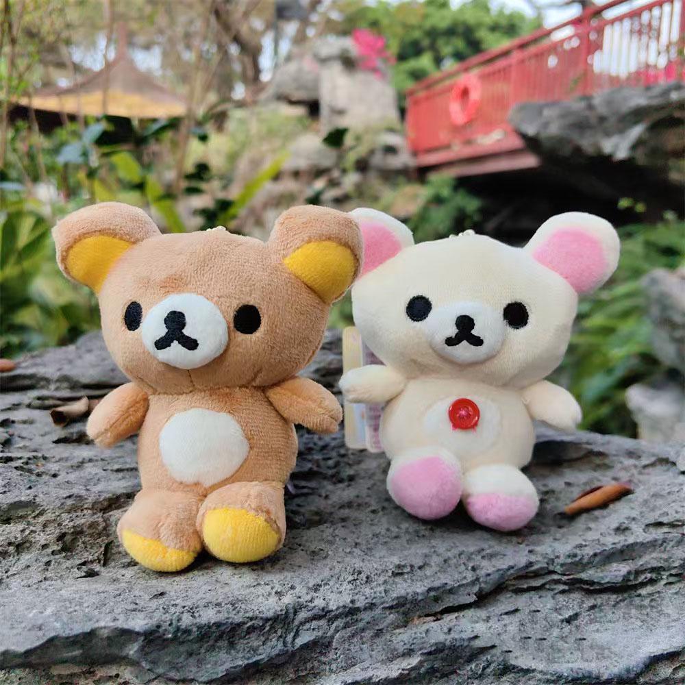 Плюшевые игрушки Rilakkuma Брелок Милый Расслабленный Коричневый Медведь Аксессуары Каваи Подвеска на Сумку Для Подарка на День Рождения