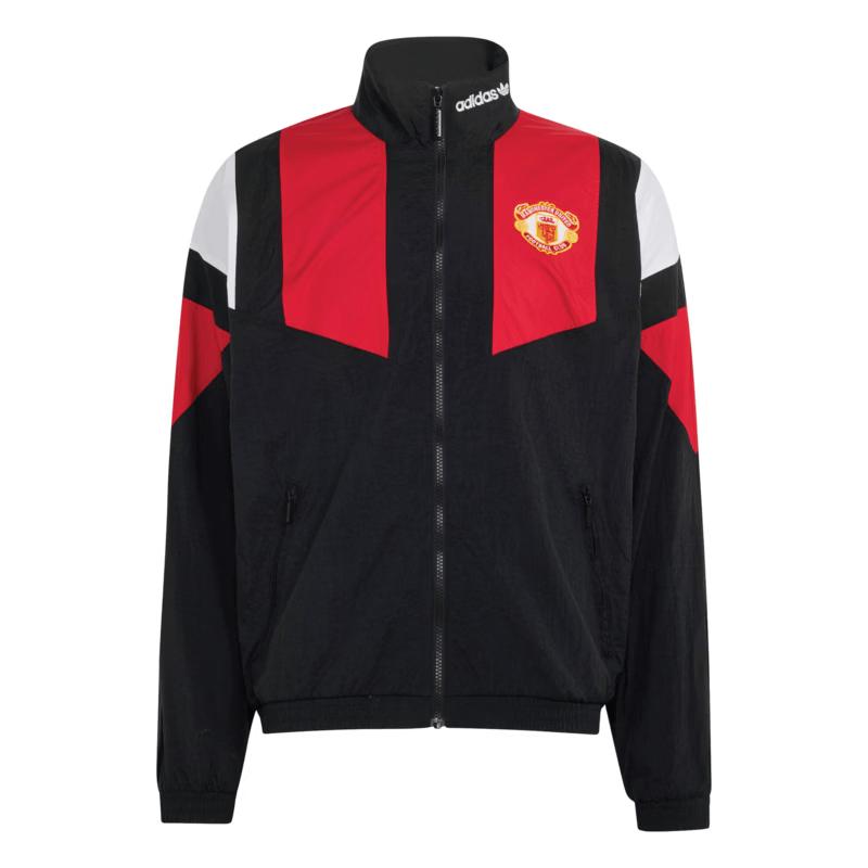 adidas Мужская спортивная куртка Manchester United в ретро-стиле, свободного кроя