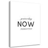 Canvas Print Yesterday Now Tomorrow