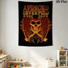 Sevenfold Skull Wings Tapestry Tapestry Wallmounted Background Cloth Wall Covering Decoration Homestay Soft Decoration Tapestry