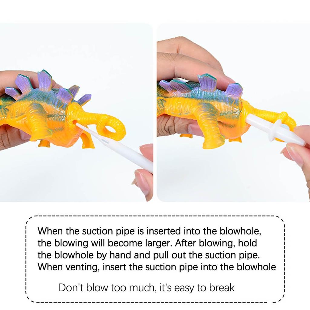 12 шт., мяч с динозаврами, детские забавные дующие надувные животные, динозавр, стресс