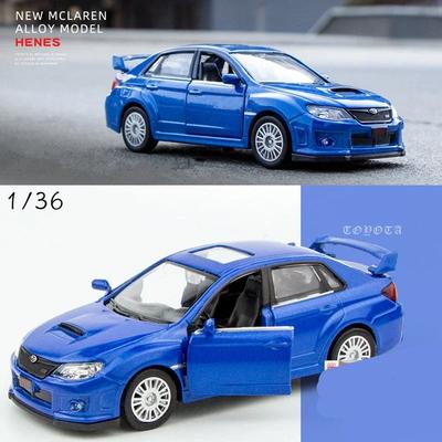 1:36 Subaru Impreza WRX STI Литой Модель Гоночного Автомобиля Diecasts Симуляция Металлическая Модель Игрушечного Автомобиля Оттянуть Назад