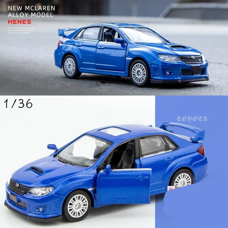 1:36 Subaru Impreza WRX STI Литой Модель Гоночного Автомобиля Diecasts Симуляция Металлическая Модель Игрушечного Автомобиля Оттянуть Назад