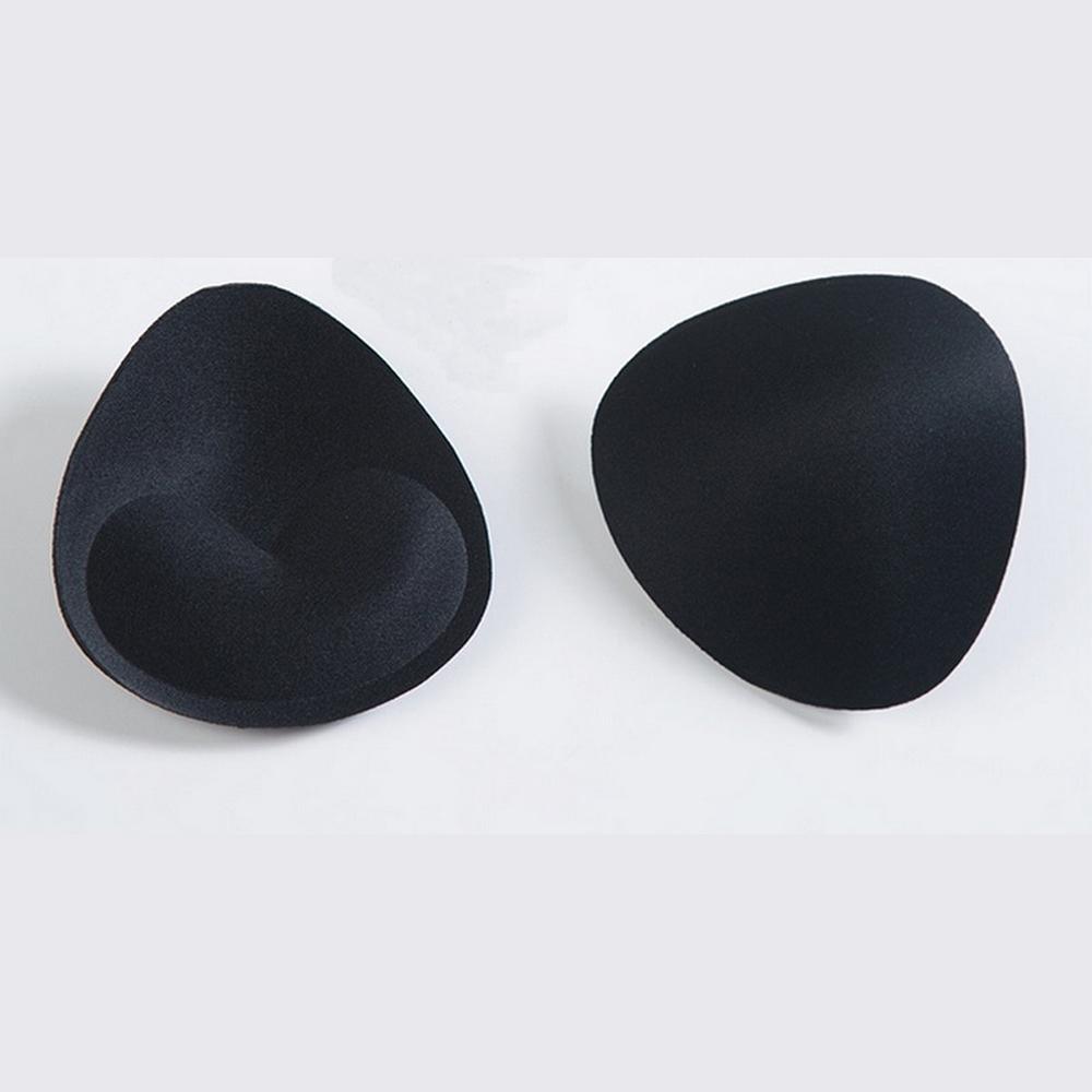 1 Pair Triangle Silicone Chest Patch Women's Push-up Self-adhesive Chest Pad Invisible Thickened Sponge Pad Swimwear Bikini Unde