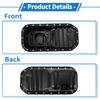 X Autohaux 1Pc No.1210115070 Engine Oil Pan for Toyota Corolla for FWD 1.6L L4 Steel Black