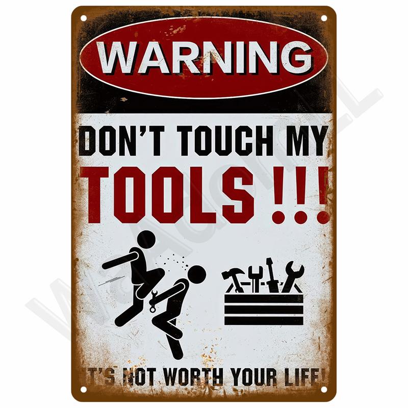 Vintage Room Decoration Home Decor Items Tin Signs Aesthetic Men Bedroom Metal Signs Retro Metal Plate Posters Wall Art Mural