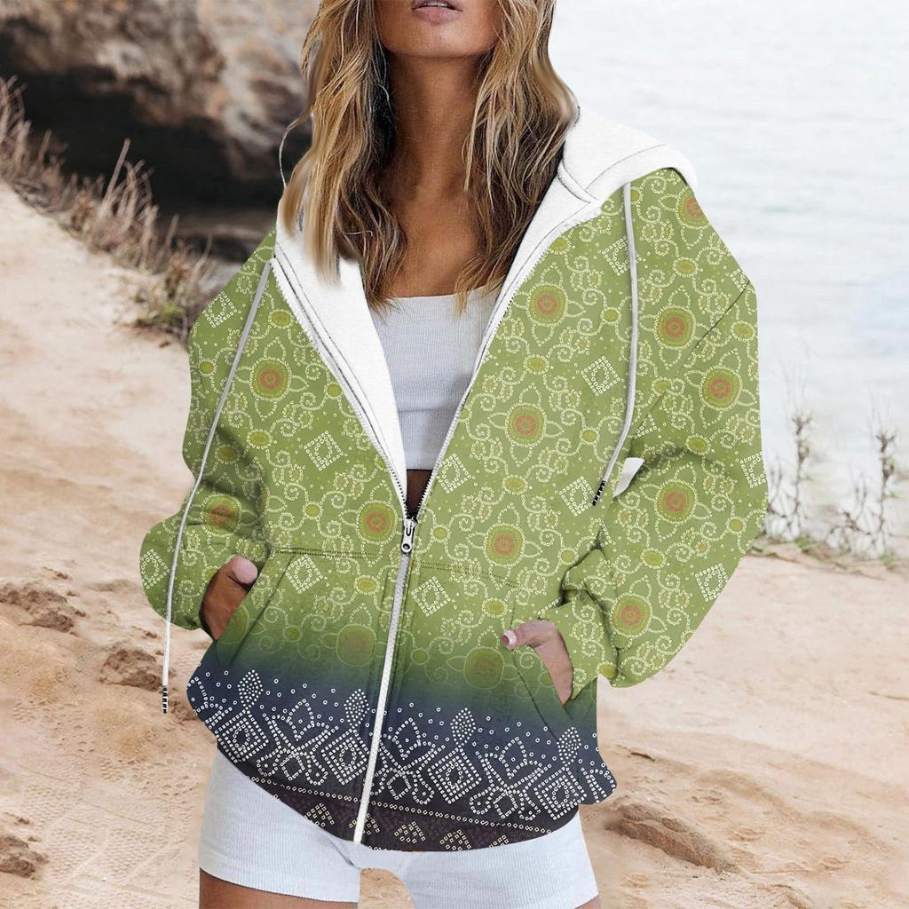 Толстовка на молнии, женские толстовки с длинными рукавами, осенние наряды, большие толстовки с капюшоном, повседневные модные куртки