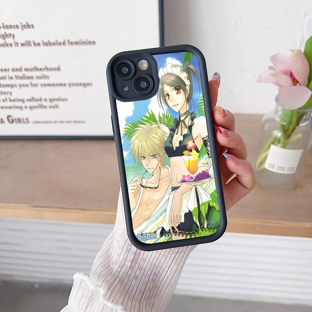 Kaichou Wa Maid-Sama Для iPhone 17 Pro Max 16 15 14 13 12 11 Plus Черный Мягкий Чехол для Телефона