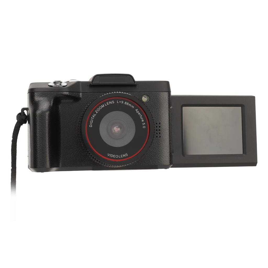 1080P Digital Camera 16MP HD Flip 2.4in TFT Screen 14 Thread Hole 16X Digital Zoom Compact Camera