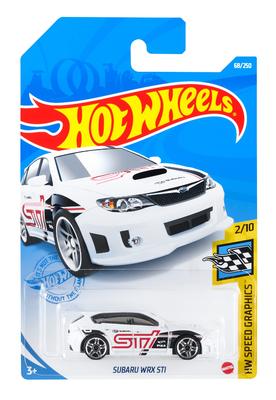 Hot Wheels Базовая машина Subaru WRX STI HCM54 Белый