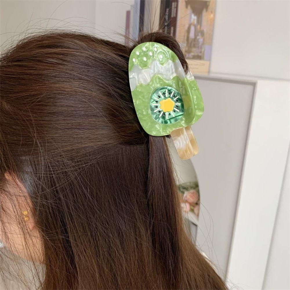 Cute Ice Cream Shark Clip Sweet Delicious Food Claw Clip Fruit Series Hair Claw Gift