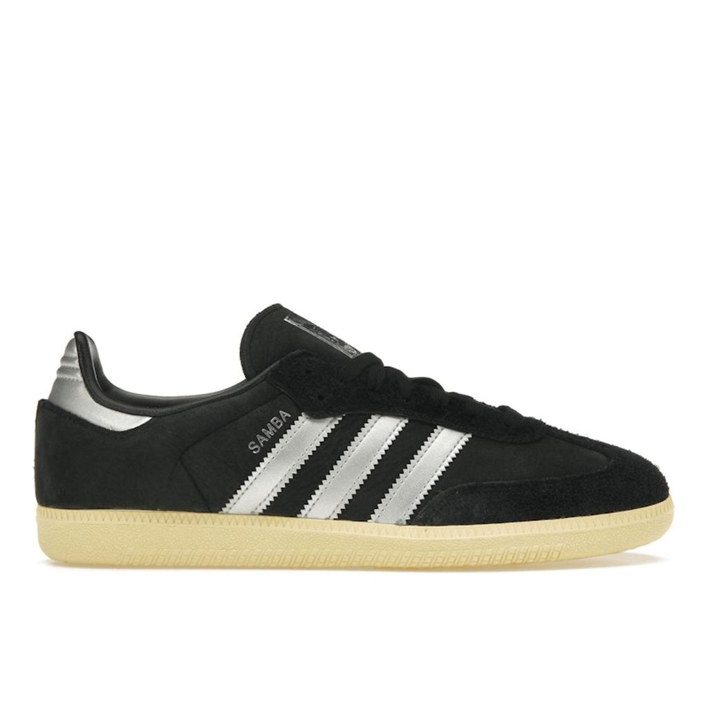 Adidas Samba OG Black Almost Yellow Женские кроссовки Core-Black Matte-Silver IE8128