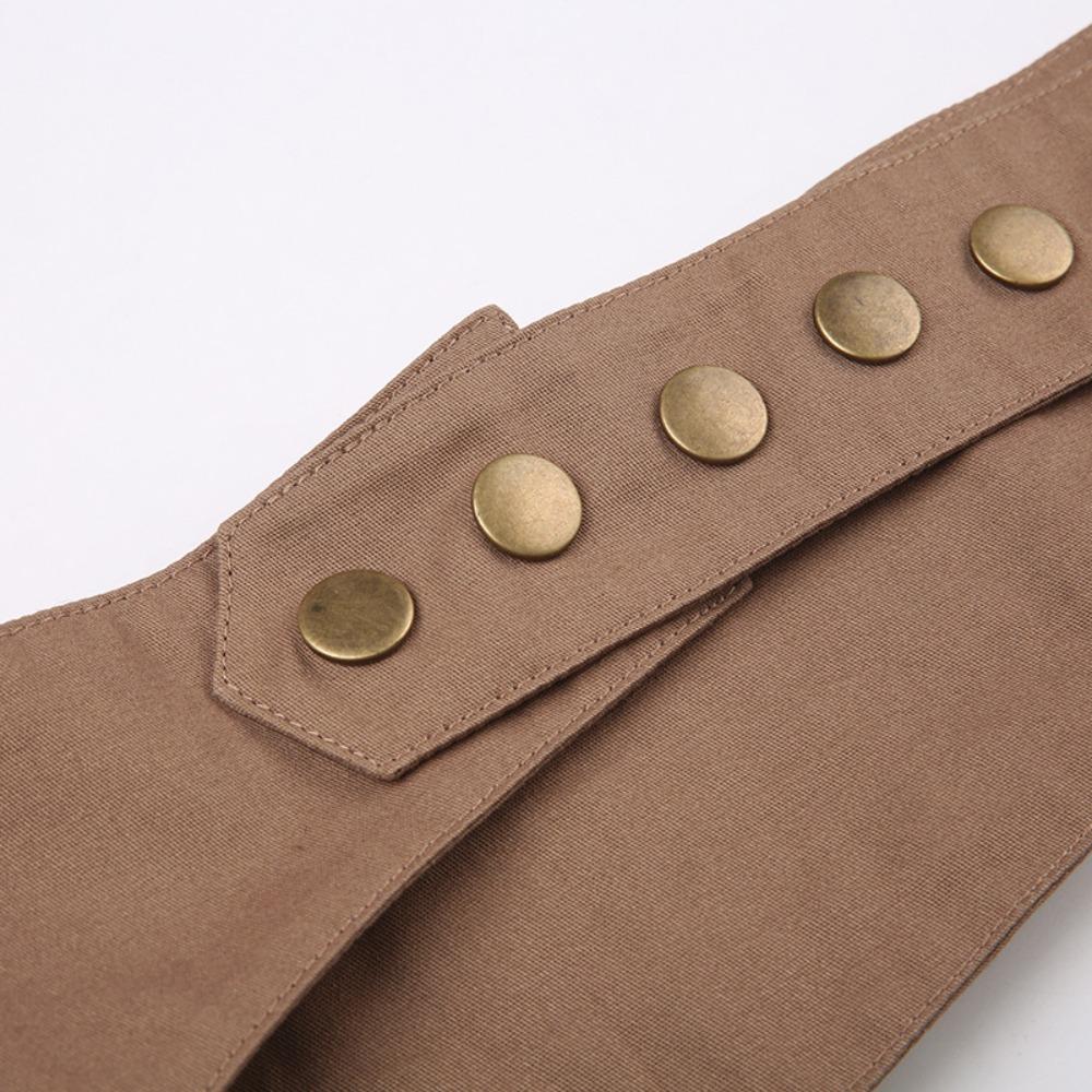Vintage Hip-hop Belt Cotton Waistband with Bag Trendy Belts Pockets  Streetwear