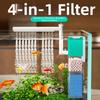 Wall-Mounted Aquarium Filter Pump Waterfall Filter Wave-making Fountain Filter  Small Tank