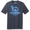 Seattle Sounders 1983 Логотип NASL Футболка Tri-blend Унисекс Футболка