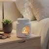 White Ceramic Aromatherapy Wax Melter Home   Office Decor Candle Holder Fragrance Diffuser