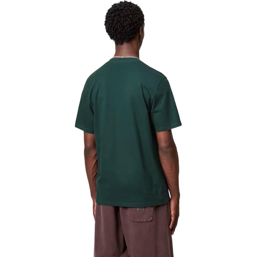 Carhartt WIP Мужская модная футболка с коротким рукавом и вышивкой на груди SS25, с круглым вырезом I035207-05A-XX