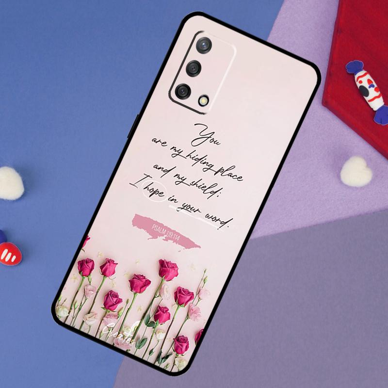 Христианский Чехол-Псалтырь Для Oppo A6 Pro A5 A18 A38 A58 A78 A98 A54 A74 A94 A17 A57 A80 A60 A40 A96 A76 A16 A15
