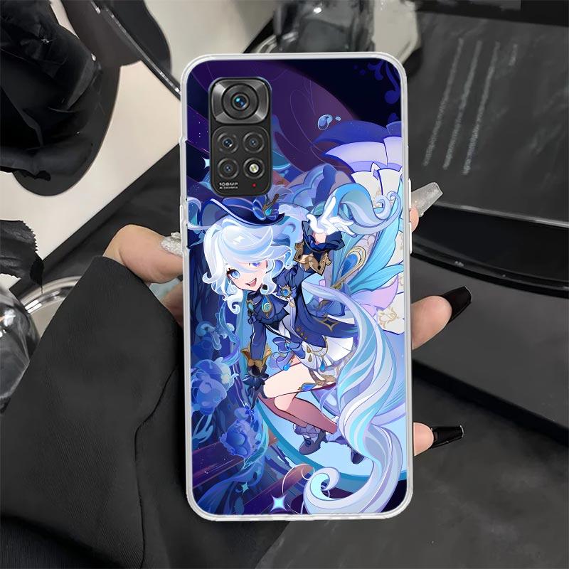 Чехол для телефона Genshin Impact Furina для Xiaomi Redmi Note 13 12S 12 11S 14 11E Pro Plus 11 10 10S 9 9S 8 8T 5G Мягкий силиконовый чехол