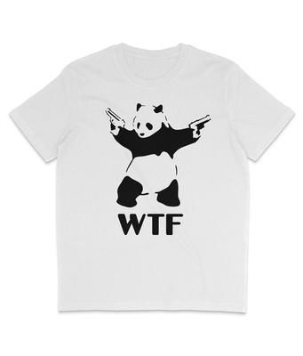WTF - Органическая футболка - Бэнкси - Панда - Уличное искусство - WWF - Тарантино