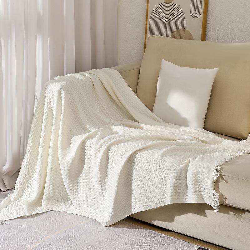 Вязаный плед Плед на диван Плед-покрывало Вафельный плед Офисный плед с кондиционером Прикроватное полотенце Плед для сна Маленький плед