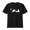 Womens Camping T Shirt Black 2XL vintage Washed Slightly Stylish Top For Everyday Wear Breathable homme designer clothes Unisex