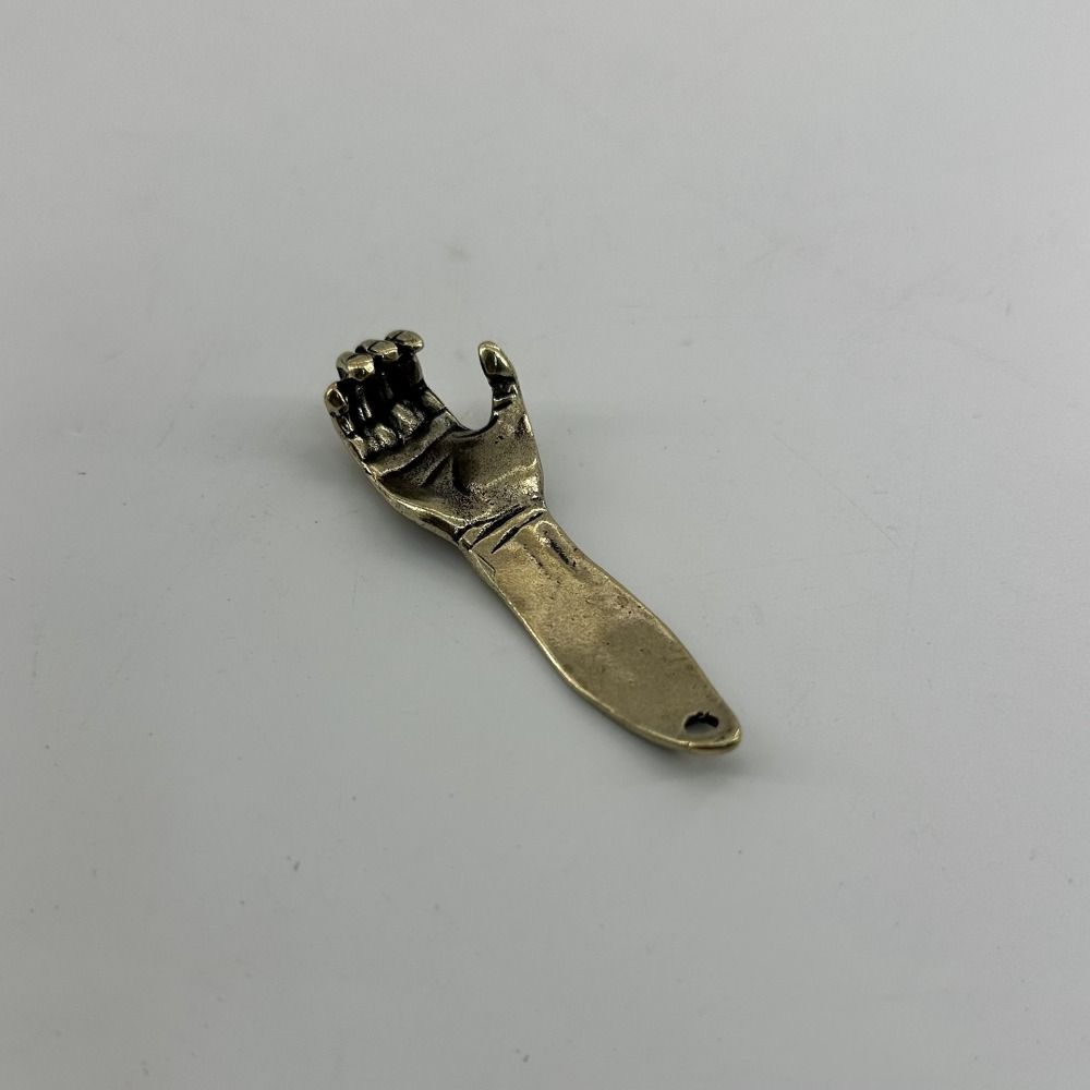 Waist Hangings Metal Bottle Opener Retro Brass Helping Hand Keyring Jewelry Gifts