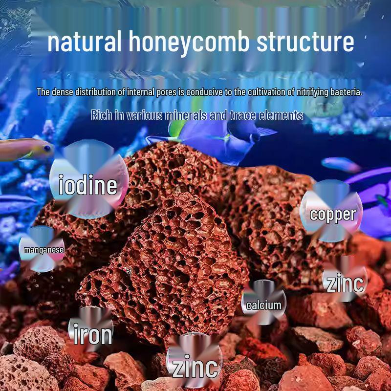 Volcanic Rock Aquarium Landscaping Stones - Natural Filtration Sand