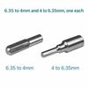 1/2Pcs 6.35mm To 4mm Magnetic Bit Holder Magnetic Screwdriver Bit Adapter  Phone Repair