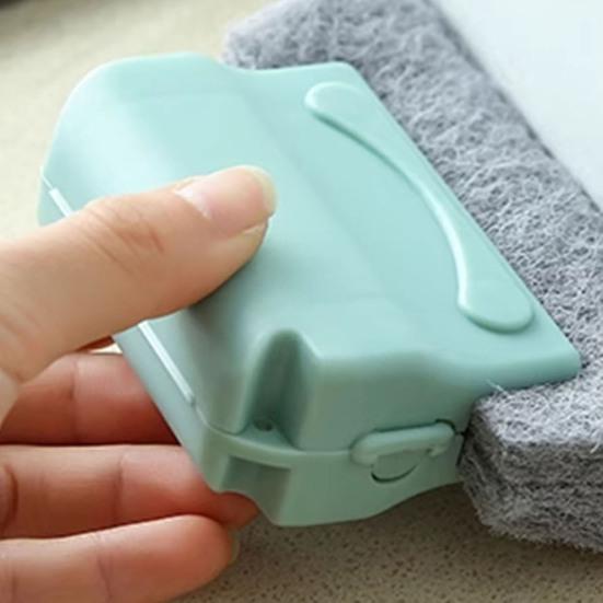 Набор щеток для чистки оконных направляющих Yousheng Ручные щетки для чистки оконных пазов Двусторонняя конструкция Сменная губка для чистки