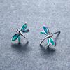 New Blue Dragonfly Earnail Earrings Cute and Sweet Animal Earrings