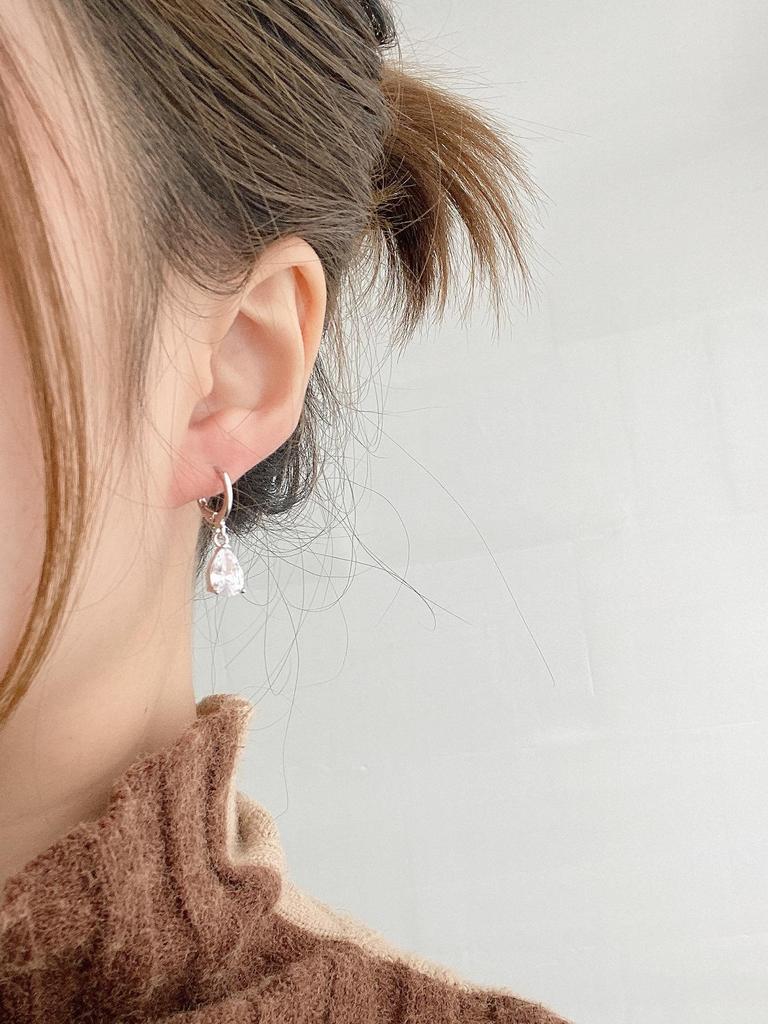 Umcho Романтические женские серьги из медного сплава с подвеской в форме капли воды и кубическим цирконом