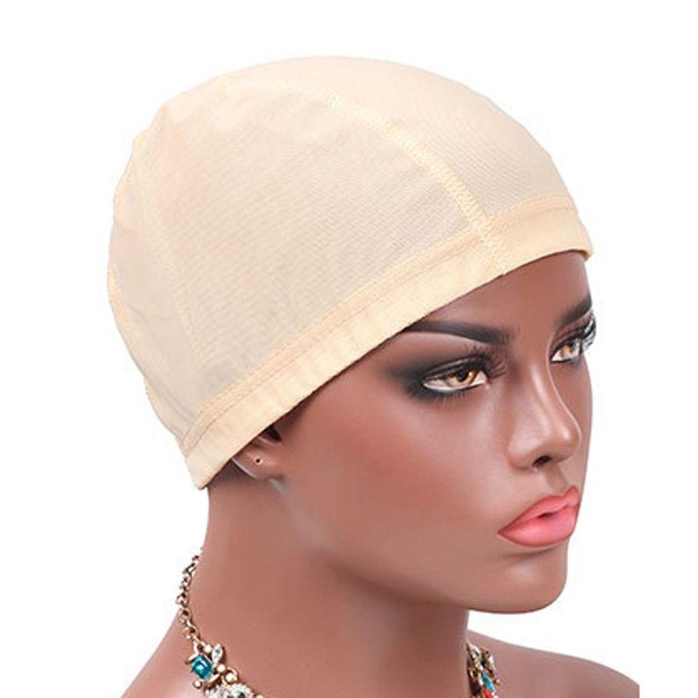 Women Men Beige High Quality Hair Accessories Dome Mesh Wig Caps Mesh Weave Cap Invisible Hair Net