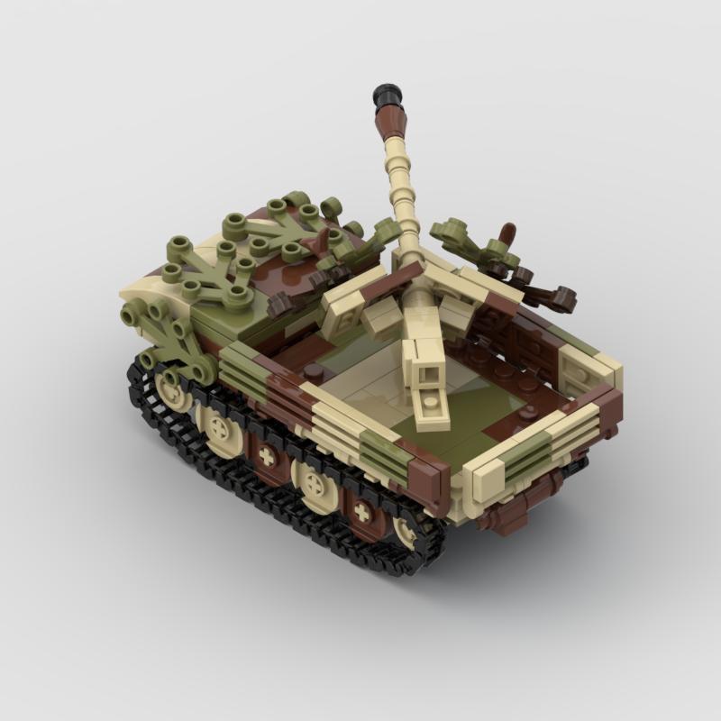Конструктор MOC, мелкие частицы, камуфляжные танки, строительные блоки, танки Второй мировой войны, блицкриг, игрушки для мальчиков и девочек, подарки